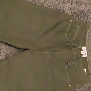 Frame light green skinny le high skinny crop